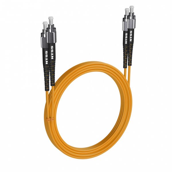 Шнур оптический NTSS PREMIUM dpc FC/UPC-FC/UPC 9/125 3.0мм 15м LSZH (патч-корд)