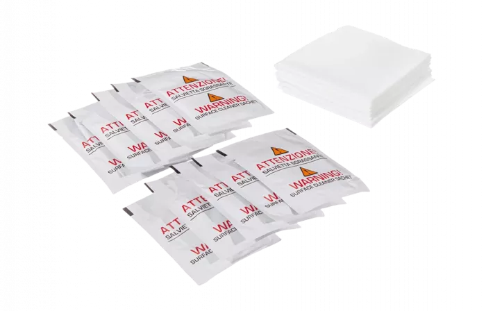 Комплект для очистки кабеля ОК-10 (10 пропитанных салфеток и 10 сухих полотенец)