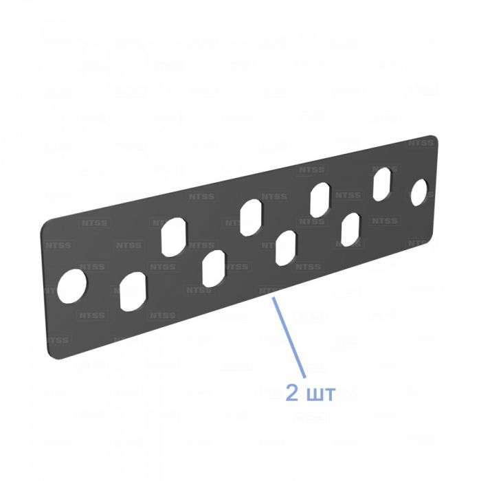  Кросс NTSS оптический настенный частично укомплектованный 16 портов FC/ST (планка FC/ST-2шт, сплайс-кассета-1шт) черный RAL 9005