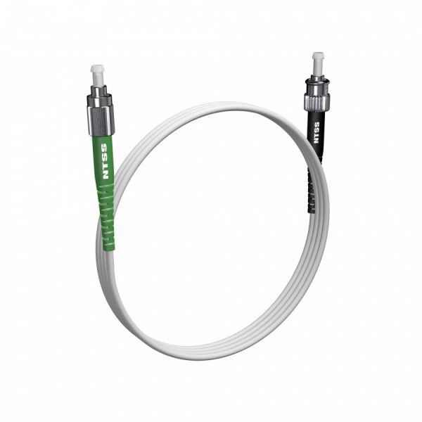 Шнур оптический NTSS spc FC/APC-ST/UPC 9/125 G.657A1 3.0мм 1м LSZH (патч-корд)