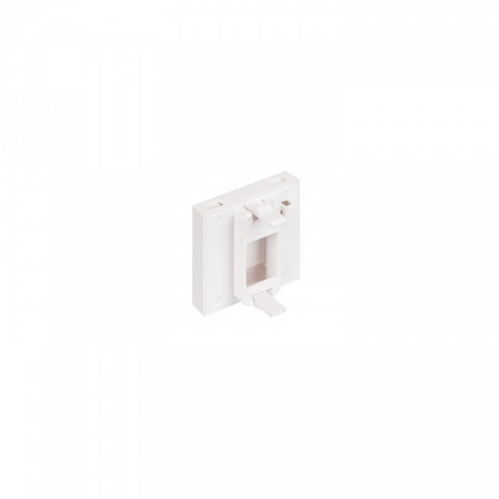 Лицевая панель NTSS PREMIUM для розеточных модулей типа Keystone 45x45 со шторкой