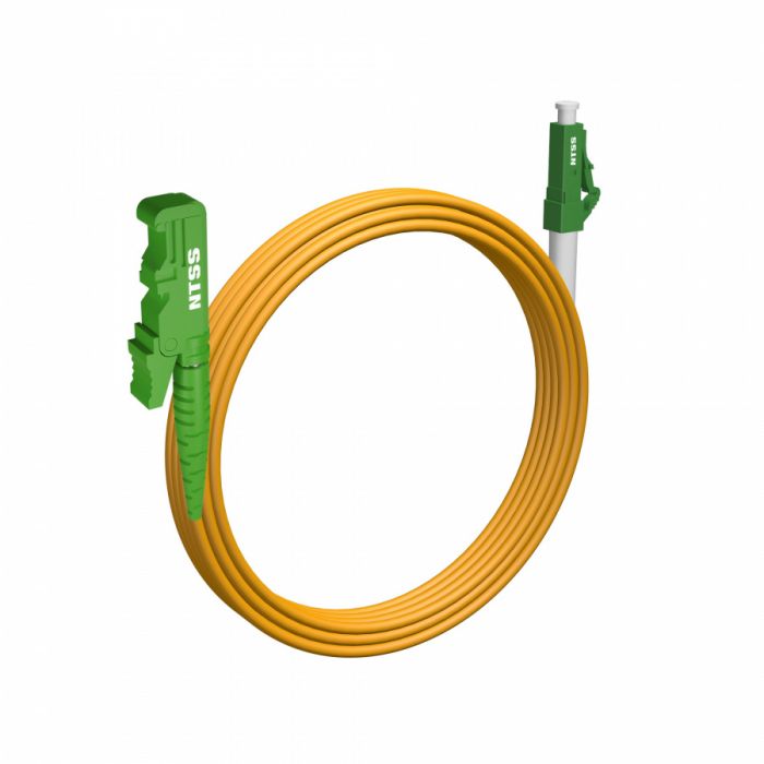 Шнур оптический NTSS spc E2000/APC-LC/APC 9/125 3.0мм 6м LSZH (патч-корд)