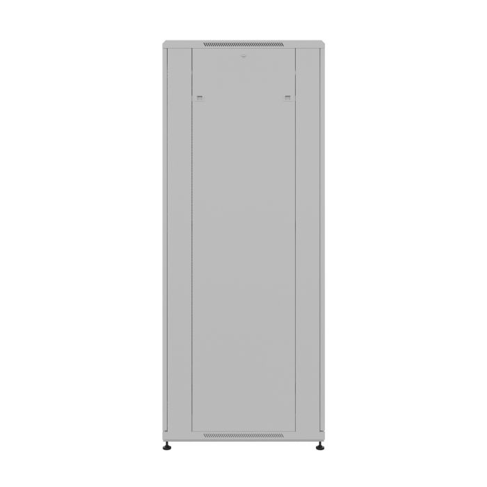 Шкаф напольный универсальный серверный NTSS R 47U 800х800мм, 4 профиля 19, двери перфорированная и перфорированная двухстворчатая, боковые стенки съемные, регулируемые опоры, разобранный, серый RAL 7035