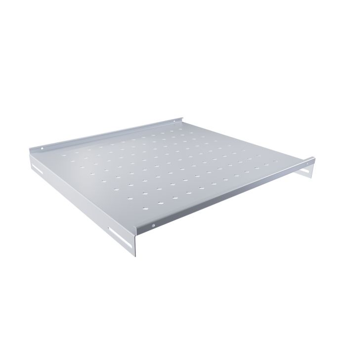 Полка стационарная NTSS 470х350мм, для напольных шкафов глубиной 600мм, нагрузка до 100кг, серый RAL 7035