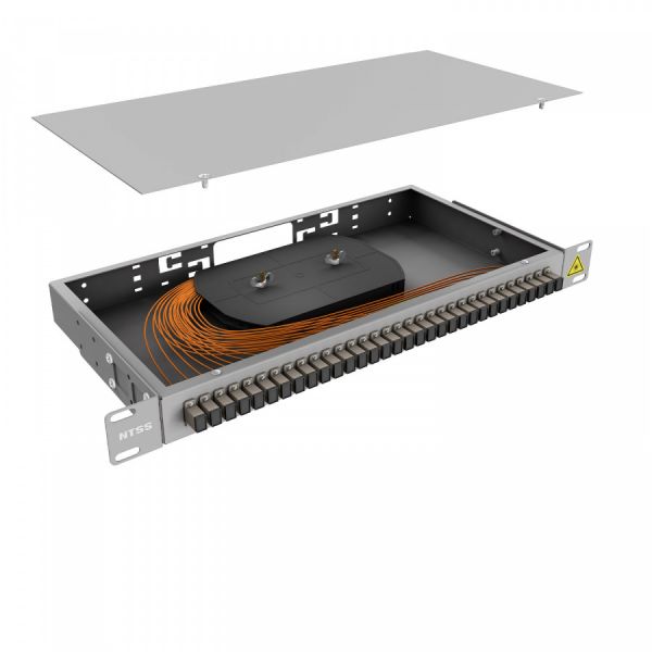 Кросс 19" NTSS PREMIUM, предсобранный 1U, 32 порта SC/UPC 50/125 мкм