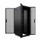 Шкаф напольный для ЦОД серверный NTSS ПРОЦОД PC 48U 800х1070мм, 4 профиля 19, двойные боковые стенки, панель потолка с вводами, без панели пола, двери перфорированная и перфорированная двухстворчатая, регулируемые опоры, ролики, черный RAL 9005