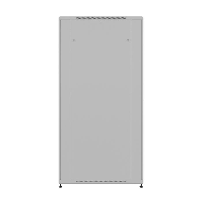 Шкаф напольный универсальный серверный NTSS R 22U 600х1000мм, 4 профиля 19, двери перфорированная и сплошная металл, боковые стенки съемные, регулируемые опоры, разобранный, серый RAL 7035