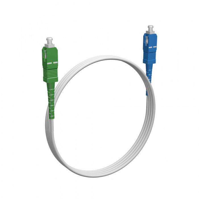 Шнур оптический NTSS spc SC/APC-SC/UPC 9/125 G657.A1 3.0мм 2м LSZH (патч-корд)