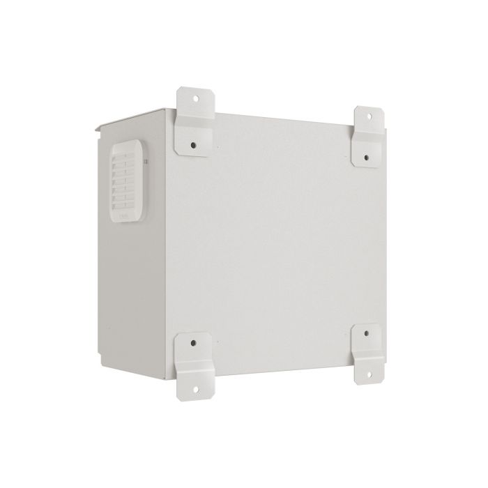 Шкаф настенный NTSS WTR (ШхВхГ) 400x400x250 мм, с монтажной платой, обогревом, IP55, серый RAL7035