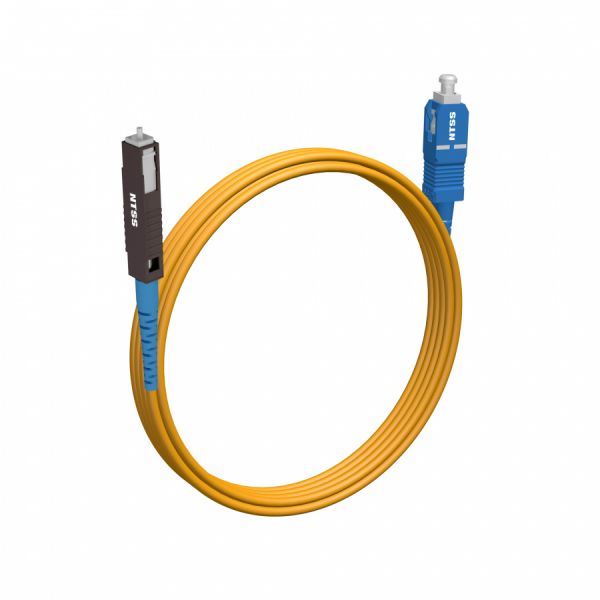 Шнур оптический NTSS spc MU/UPC-SC/UPC 9/125 2.0мм 3м LSZH (патч-корд)