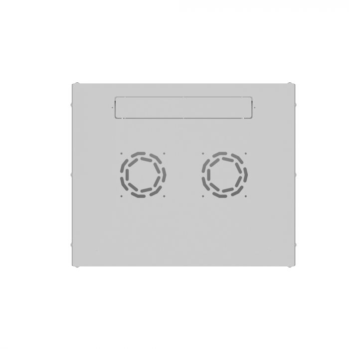 Шкаф настенный телекоммуникационный NTSS LIME 6U 550х350х370мм, 2 профиля 19, дверь сплошная металл, боковые стенки несъемные, разобранный, серый RAL 7035