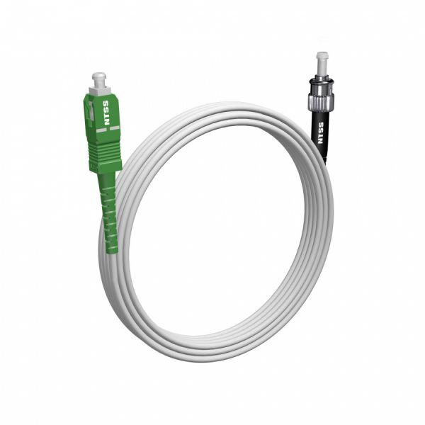 Шнур оптический NTSS spc SC/APC-ST/UPC 9/125 G.657A1 3.0мм 5м LSZH (патч-корд)