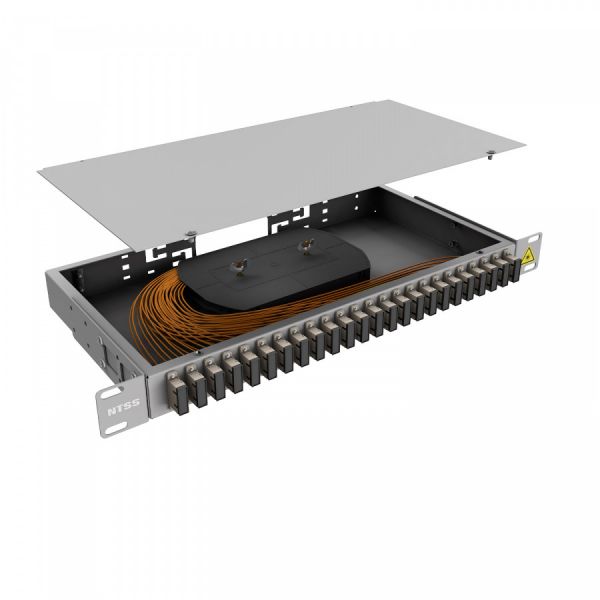 Кросс 19" NTSS PREMIUM, предсобранный 1U, 8 портов SC/UPC duplex, 62.5/125 мкм