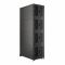 Шкаф напольный серверный NTSS CoDS 48U 600х1070мм, 4 секции по 11U, двойные боковые стенки, панель потолка и пола с щеточными вводами, двери перфорированная и перфорированная двухстворчатая, регулируемые опоры, ролики, черный RAL 9005