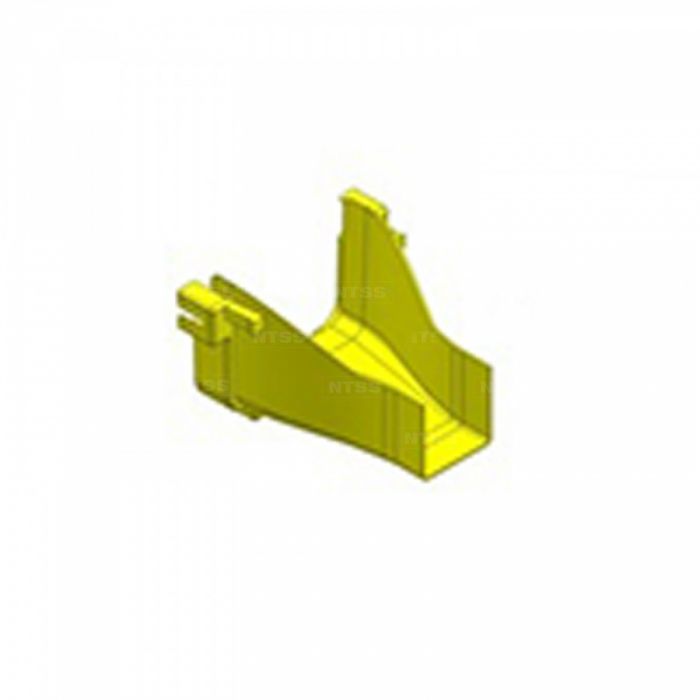 Переходной адаптер прямой NTSS 120-60 мм высотой 100мм, желтый