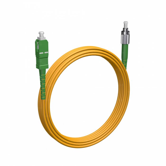 Шнур оптический NTSS spc SC/APC-FC/APC 9/125 3.0мм 15м LSZH (патч-корд)