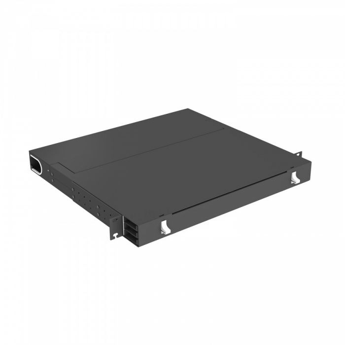 Кросс распределительный стоечный выдвижной 19” NTSS PREMIUM RRDC 1U, 12 CSM MTP кассет, черный
