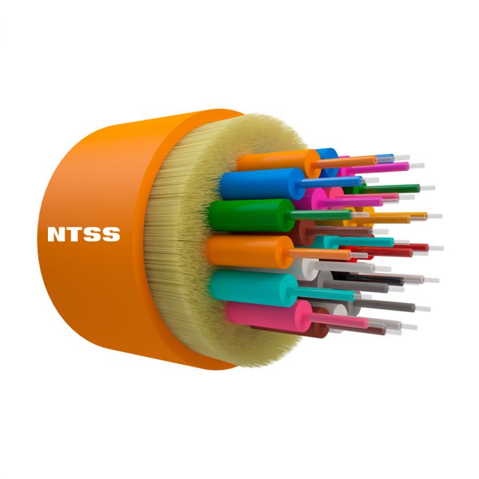 Оптический кабель внутренний NTSS 24 волокна OM1, 62.5/125, LSZH, оранжевый