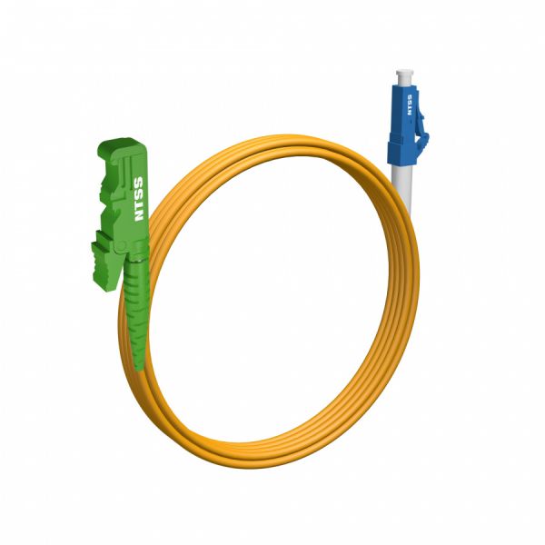 Шнур оптический NTSS spc E2000/APC-LC/UPC 9/125 3.0мм 3м LSZH (патч-корд)