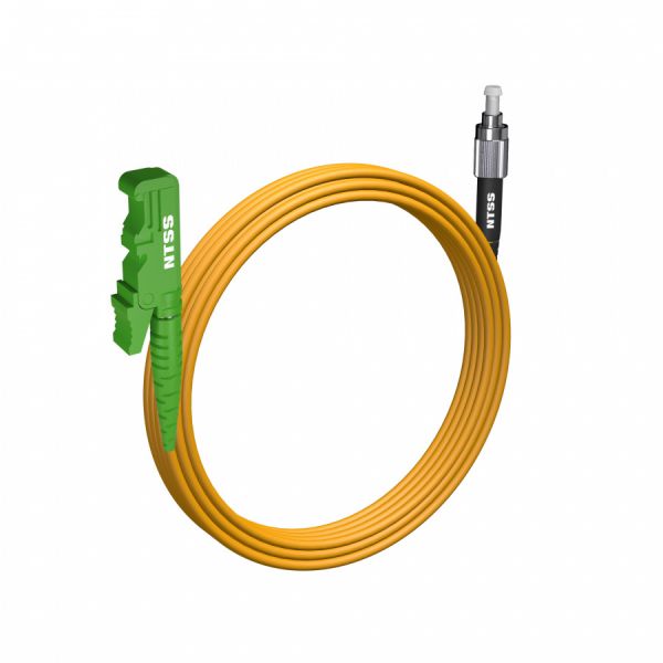 Шнур оптический NTSS spc E2000/APC-FC/UPC 9/125 3.0мм 7м LSZH (патч-корд)