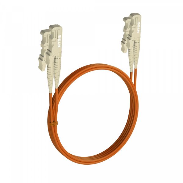Шнур оптический NTSS dpc E2000/UPC-E2000/UPC 62.5/125 3.0мм 10м LSZH (патч-корд)
