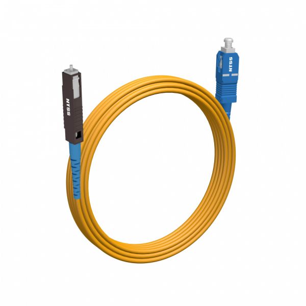Шнур оптический NTSS spc MU/UPC-SC/UPC 9/125 2.0мм 10м LSZH (патч-корд)