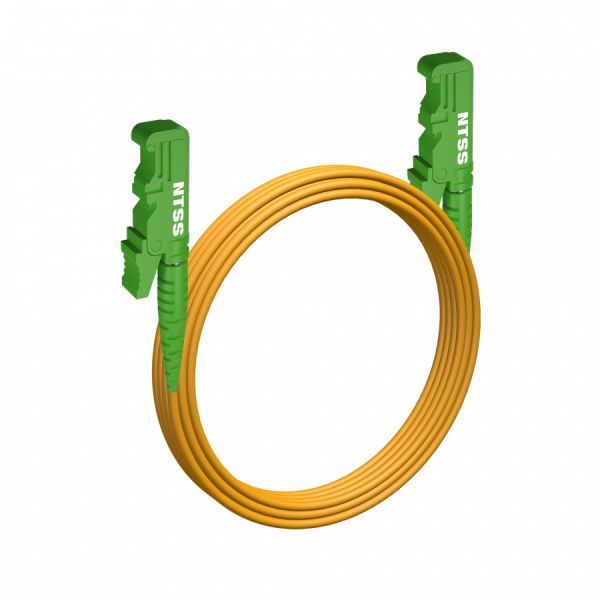 Шнур оптический NTSS spc E2000/APC-E2000/APC 9/125 3.0мм 9м LSZH (патч-корд)