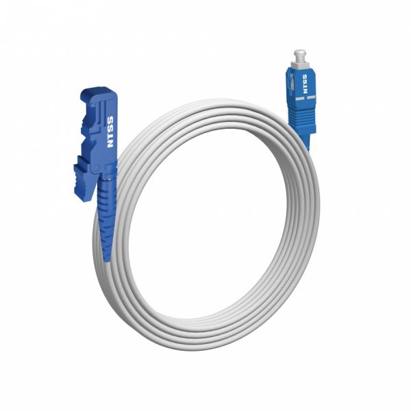 Шнур оптический NTSS spc E2000/UPC-SC/UPC 9/125 G.657A1 3.0мм 20м LSZH (патч-корд)