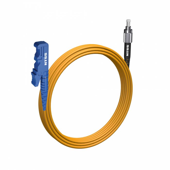 Шнур оптический NTSS spc E2000/UPC-FC/UPC 9/125 3.0мм 5м LSZH (патч-корд)