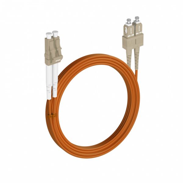 Шнур оптический NTSS dpc LC/UPC-SC/UPC 62.5/125 3.0мм 30м LSZH (патч-корд)