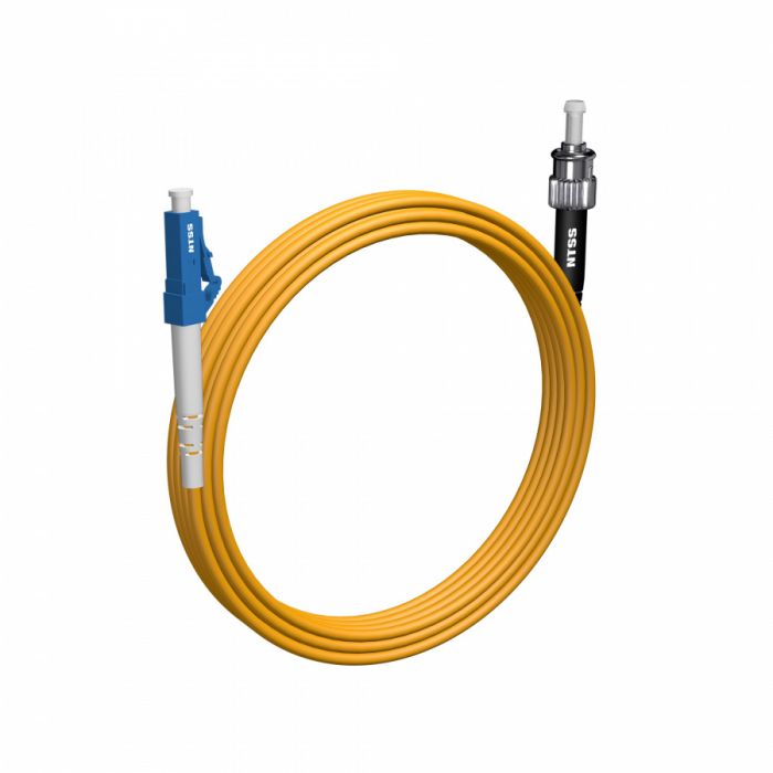 Шнур оптический NTSS spc LC/UPC-ST/UPC 9/125 3.0мм 9м LSZH (патч-корд)