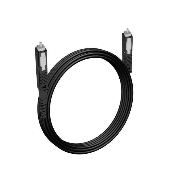 Шнур оптический NTSS spc MU/UPC-MU/UPC 9/125 2.0мм 5м черный LSZH (патч-корд)